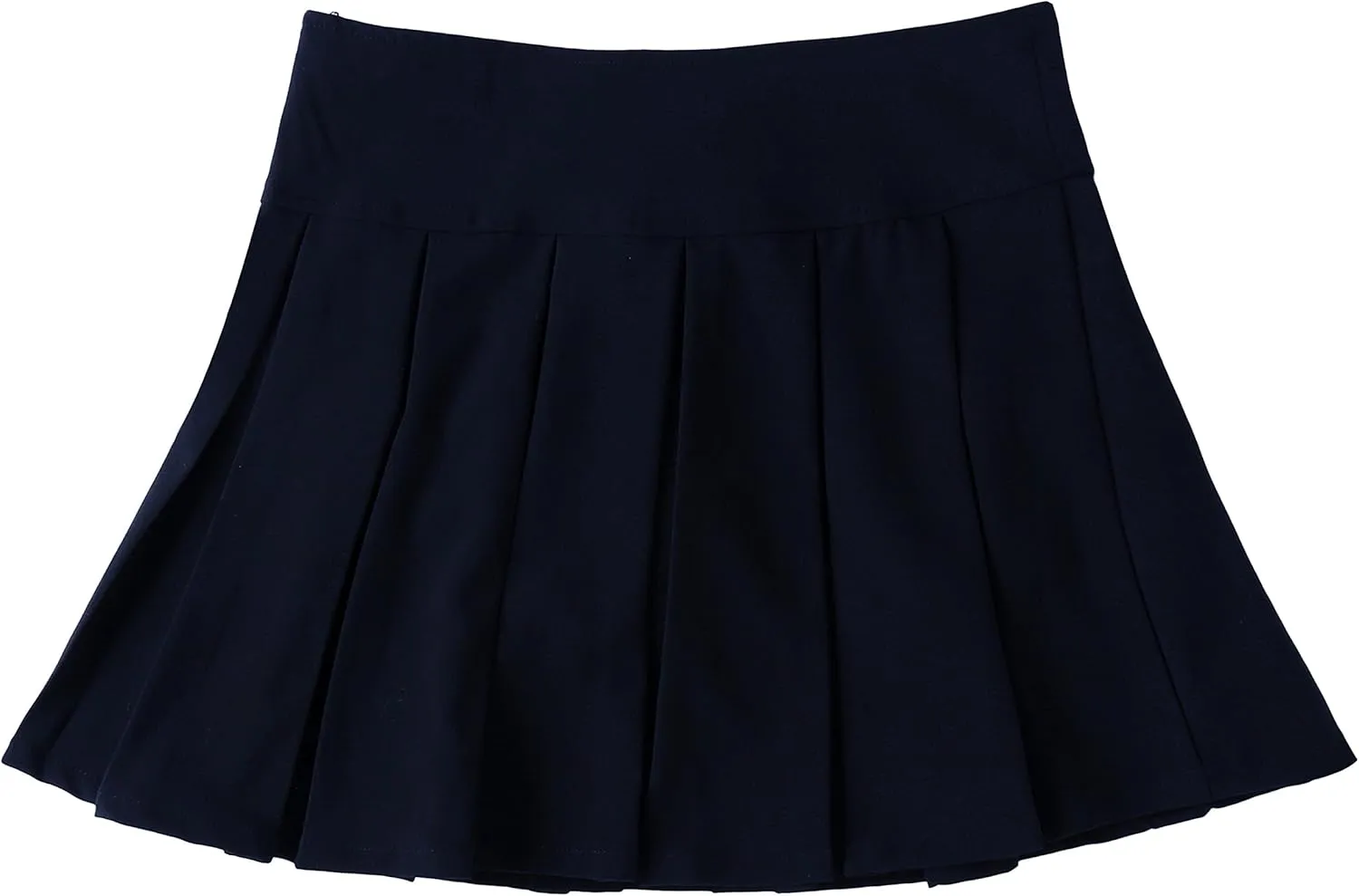 Bienzoe Girls School Uniform Skirt: Kids Adjustable Waist Pleated Dance Skort