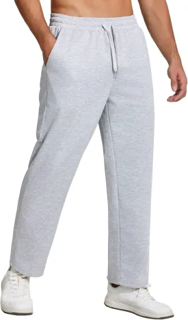 COOFANDY Men Jogger Yoga Sweatpants Casual Athletic Elastic Waist Pants Open Bottom Trouser Jersey Knit Pants with Pockets