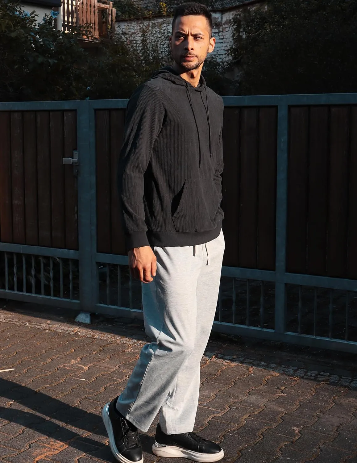 COOFANDY Men Jogger Yoga Sweatpants Casual Athletic Elastic Waist Pants Open Bottom Trouser Jersey Knit Pants with Pockets