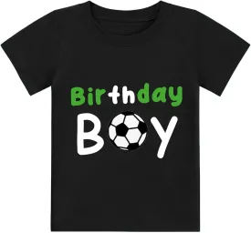 DDSOL Birthday Boy Shirt for Toddler Boy Soccer Football Basketball Birthday Short Sleeve Tshirt for Boy
