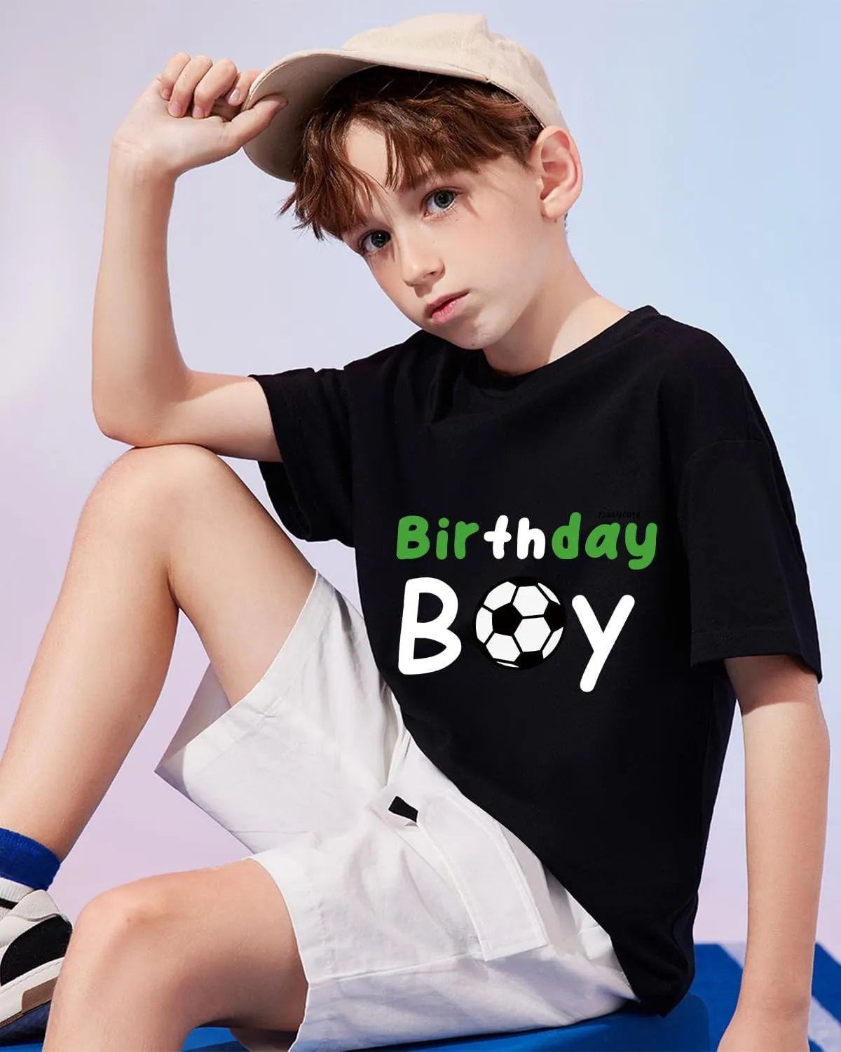 DDSOL Birthday Boy Shirt for Toddler Boy Soccer Football Basketball Birthday Short Sleeve Tshirt for Boy
