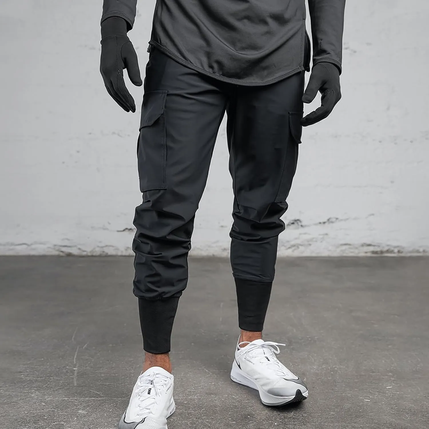 GINTPK Men Cargo Jogger Lightweight Tapered Hiking Pants Sport Running Quick Dry Sweatpants for Training