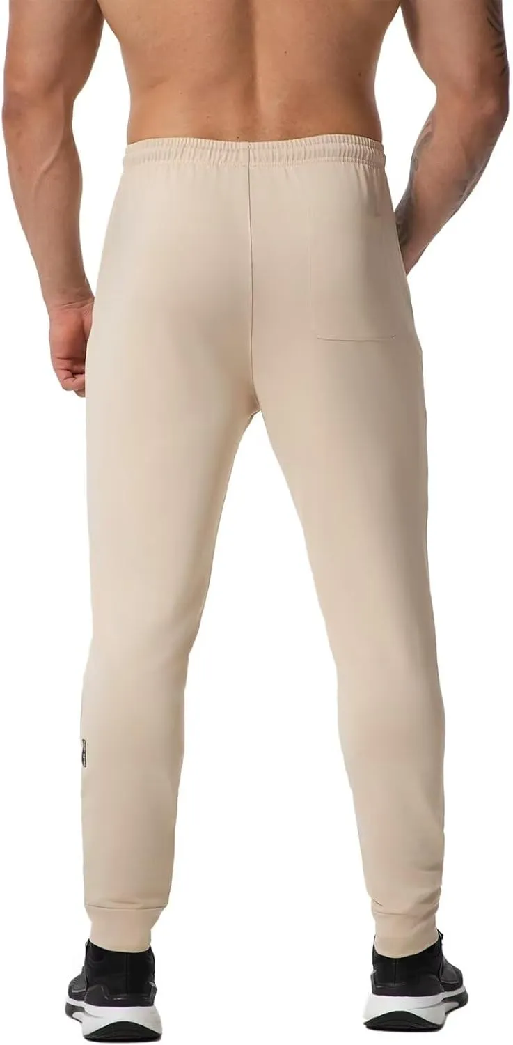 GYMELITE Men's Gym Sweatpants Workout Joggers Active Athletic Jogger Pants with Zipper Pockets Casual Running Track Pants
