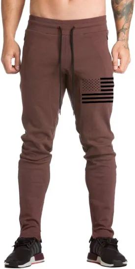 Men's American Flag Jogger Gym Workout Pants