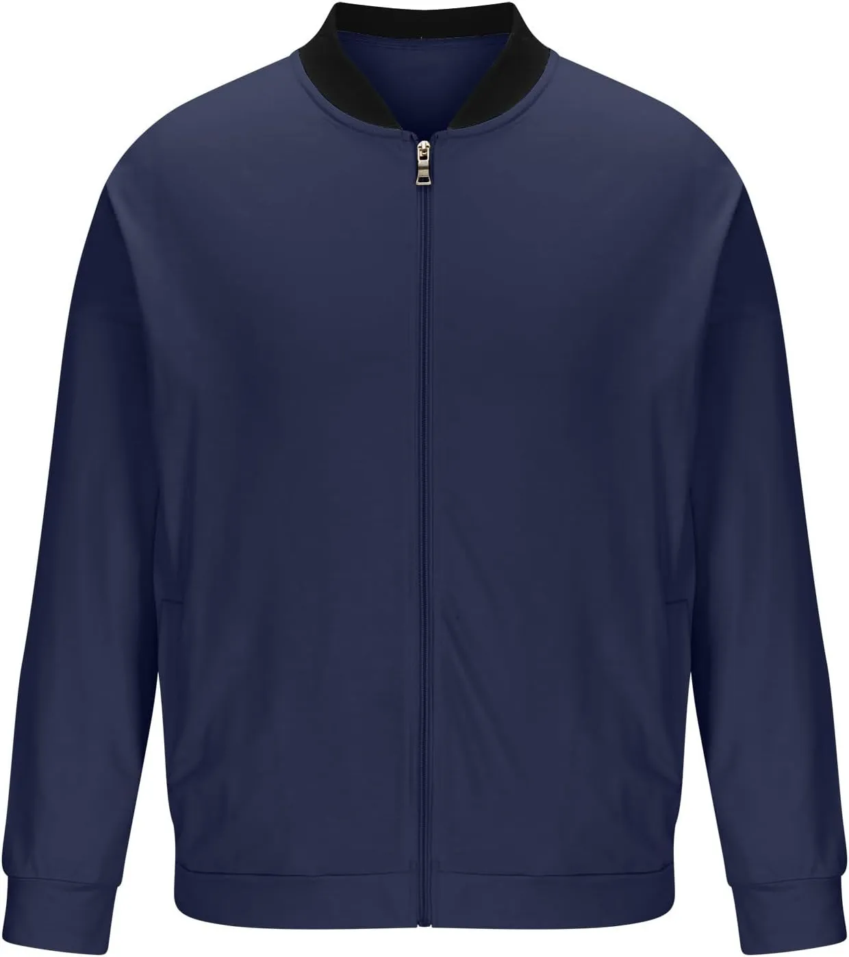 Men's Cotton Bomber Jacket Lightweight Fashion Flight Jackets Casual Softshell Varsity Windbreaker Slim Fit Coat