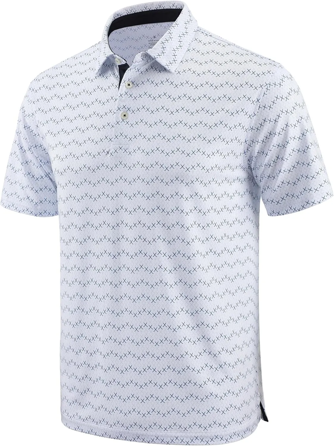 Men's Golf Polo Shirts Short Sleeve Moisture Wicking Quick Dry Fit Business Casual Performance Sports Shirt