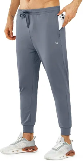 NORTHYARD Men's Joggers Pants with Zipper Pockets Lightweight Sweatpants Athletic Running Workout Track Pants for Men