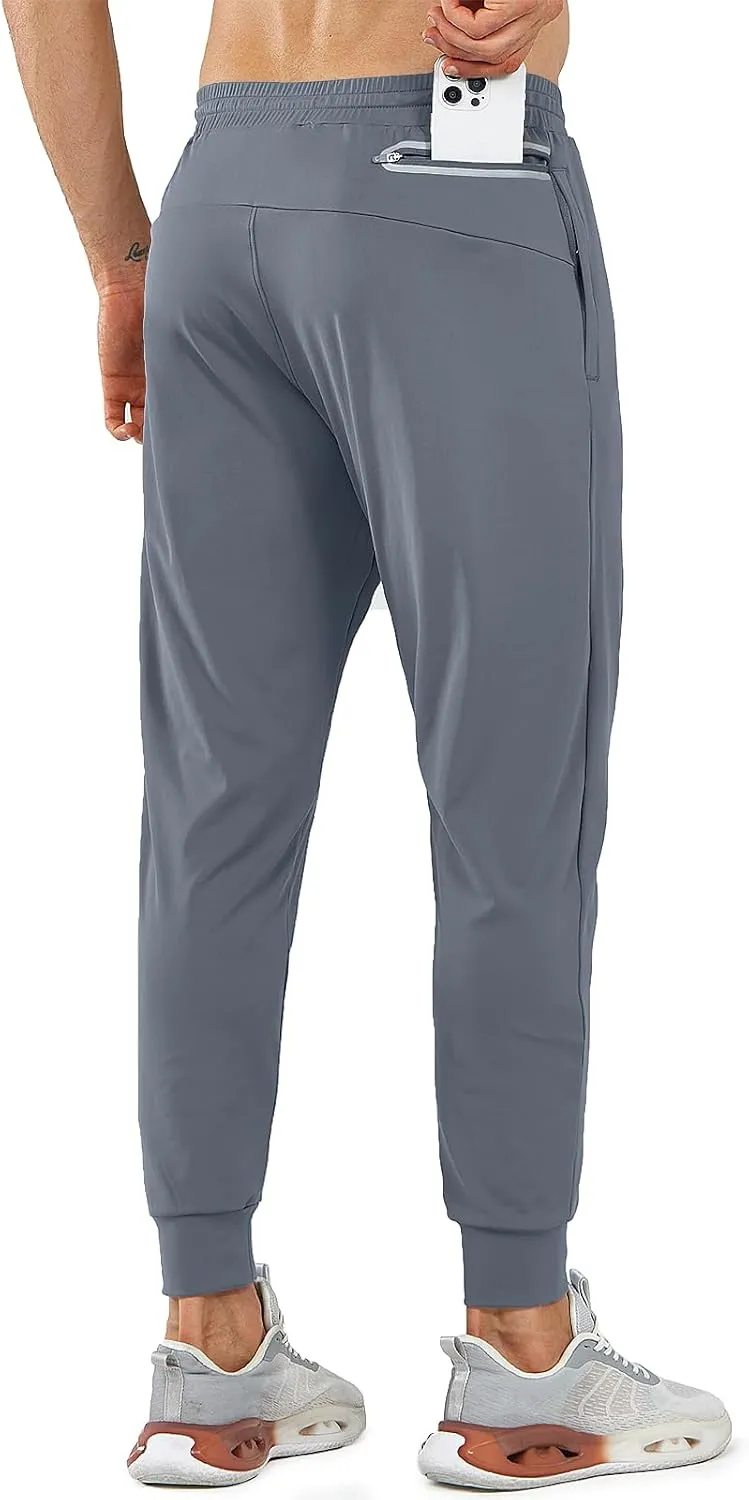 NORTHYARD Men's Joggers Pants with Zipper Pockets Lightweight Sweatpants Athletic Running Workout Track Pants for Men