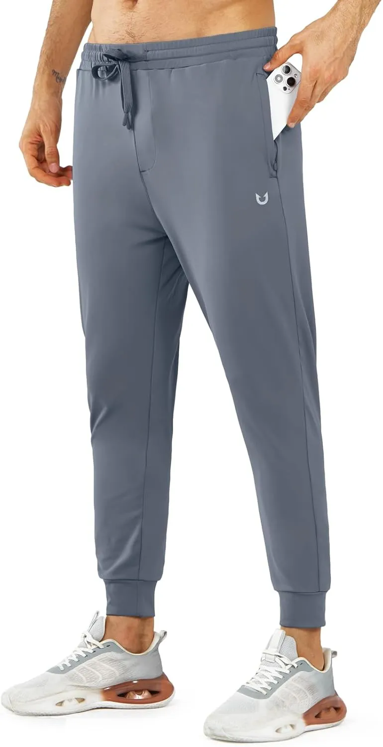 NORTHYARD Men's Joggers Pants with Zipper Pockets Lightweight Sweatpants Athletic Running Workout Track Pants for Men