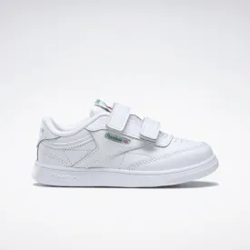 Reebok Footwear Kids Club C Shoes - Toddler WHT/GLEN GREEN/VECTOR BLUE