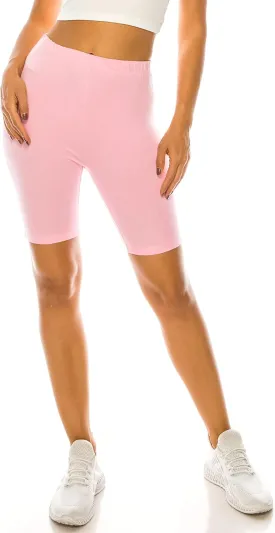 RENESEILLE Women's Active Biker Shorts  High Waist 7 Inseam Athletic Workout Gym Sports Yoga Running Bike Pants