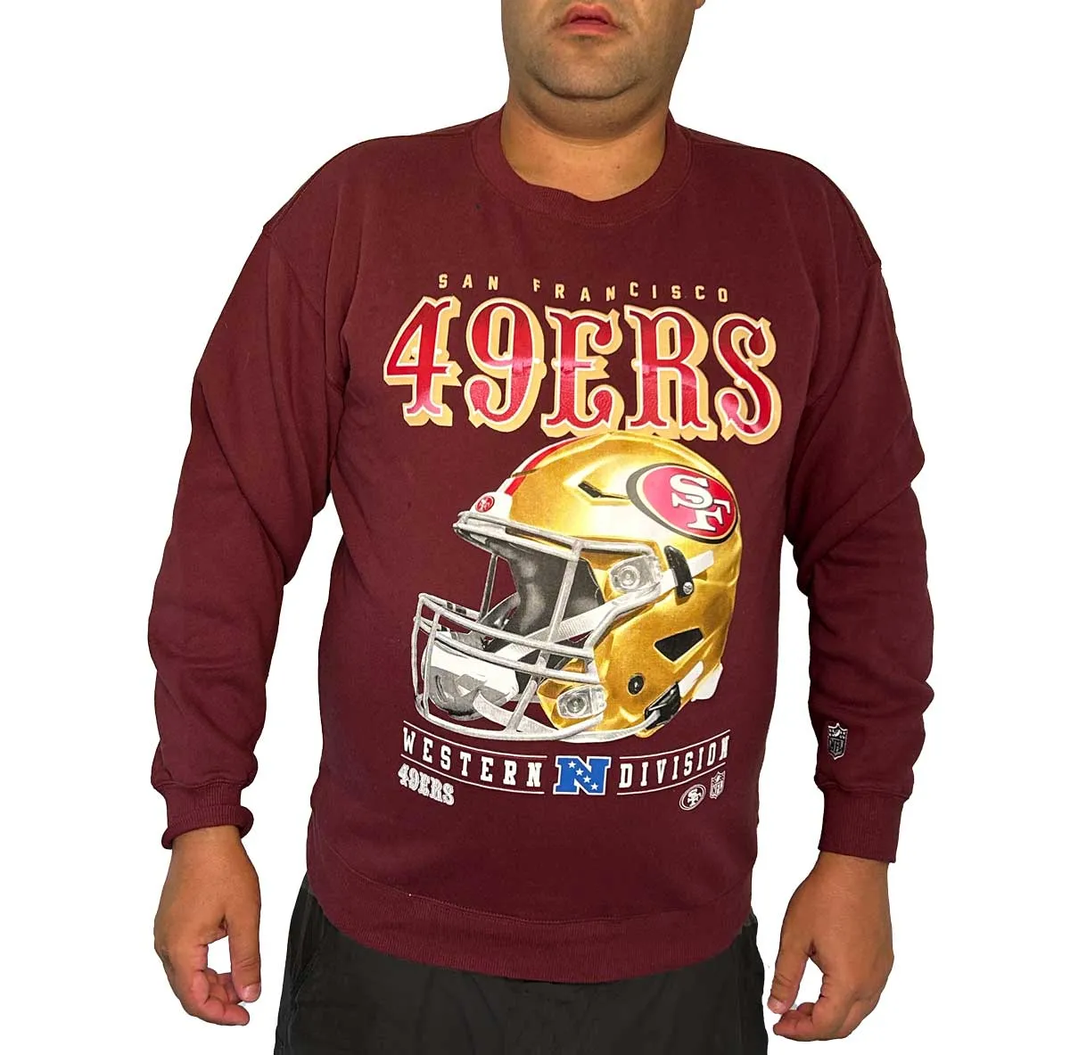 San Francisco 49ers Mens Burgundy Sweatshirt