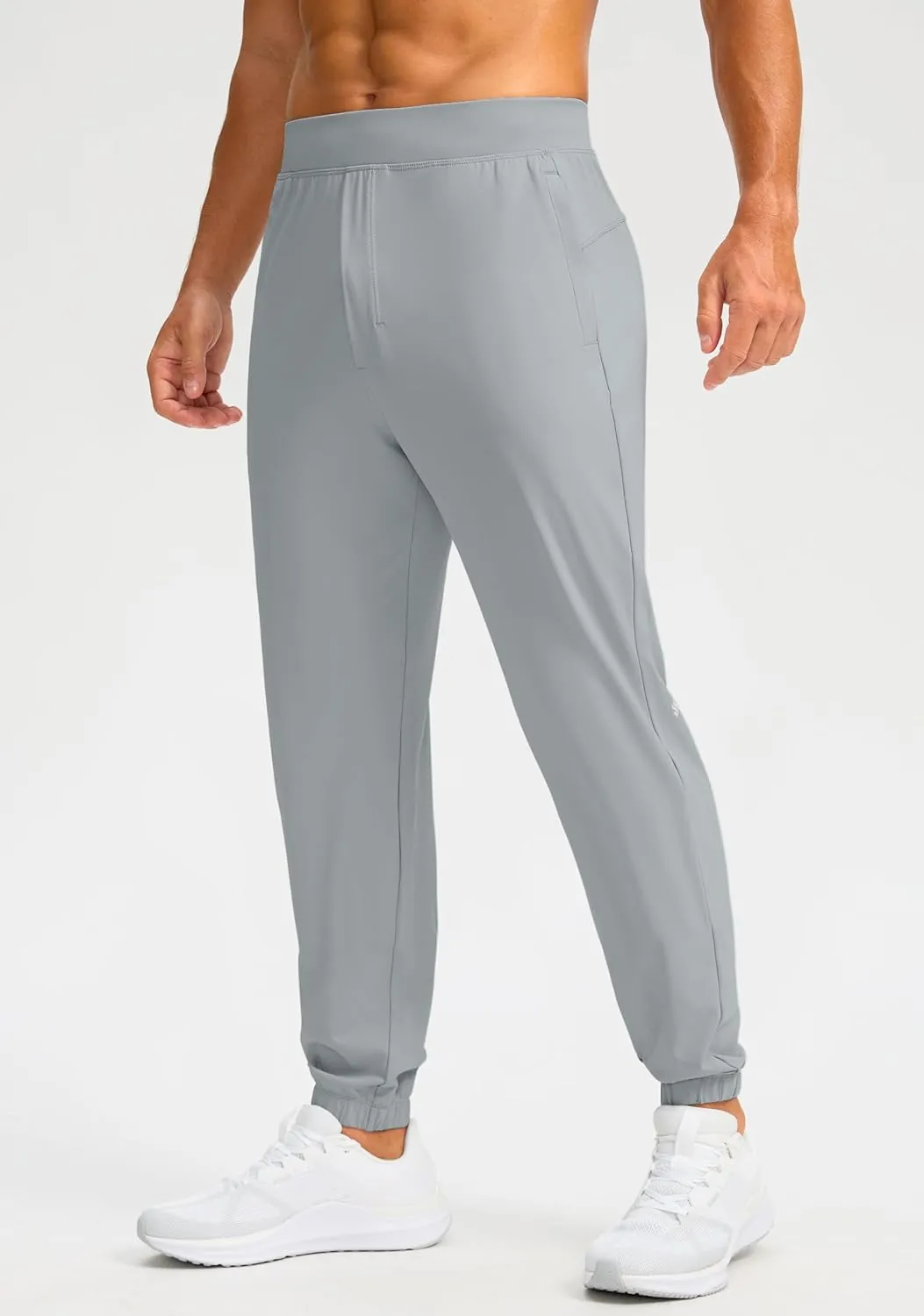 Soothfeel Men's Joggers with Zipper Pockets Golf Joggers Lightweight Sweatpants Athletic Workout Pants for Men Track