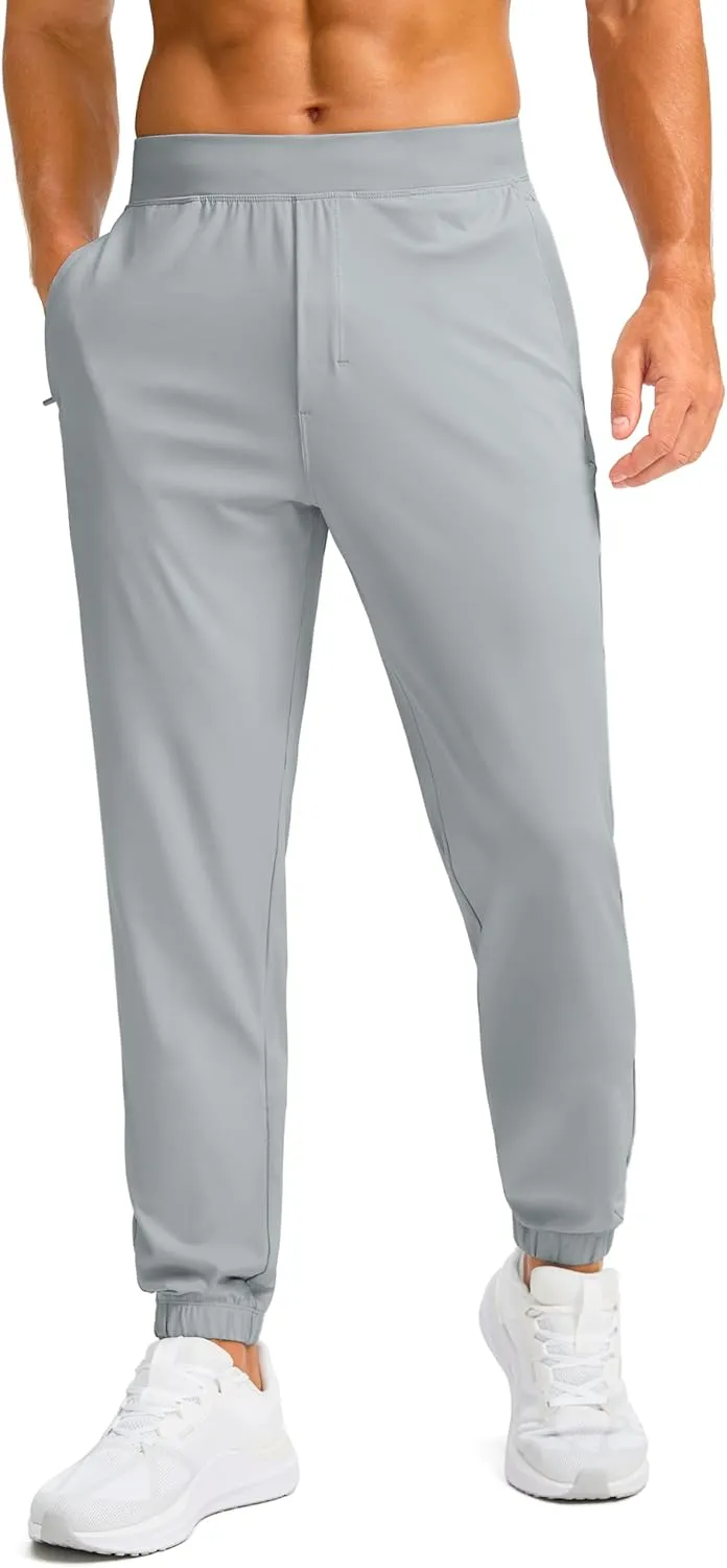 Soothfeel Men's Joggers with Zipper Pockets Golf Joggers Lightweight Sweatpants Athletic Workout Pants for Men Track