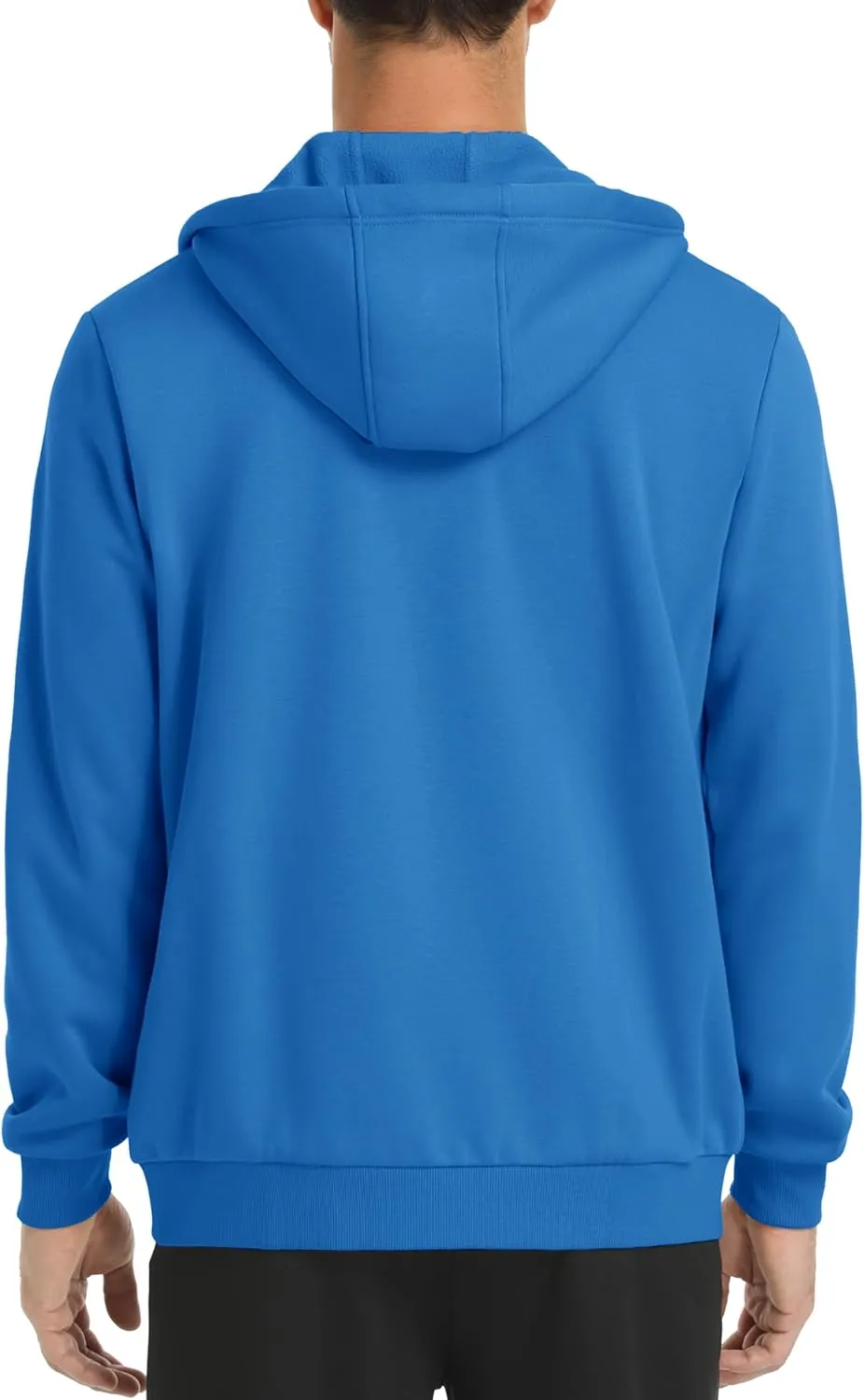 TACVASEN Mens Zip Up Hoodie Fleece Lined Hoodie Jacket Men Full Zip Sweatshirts Outdoor Thermal Athletic Hoodies