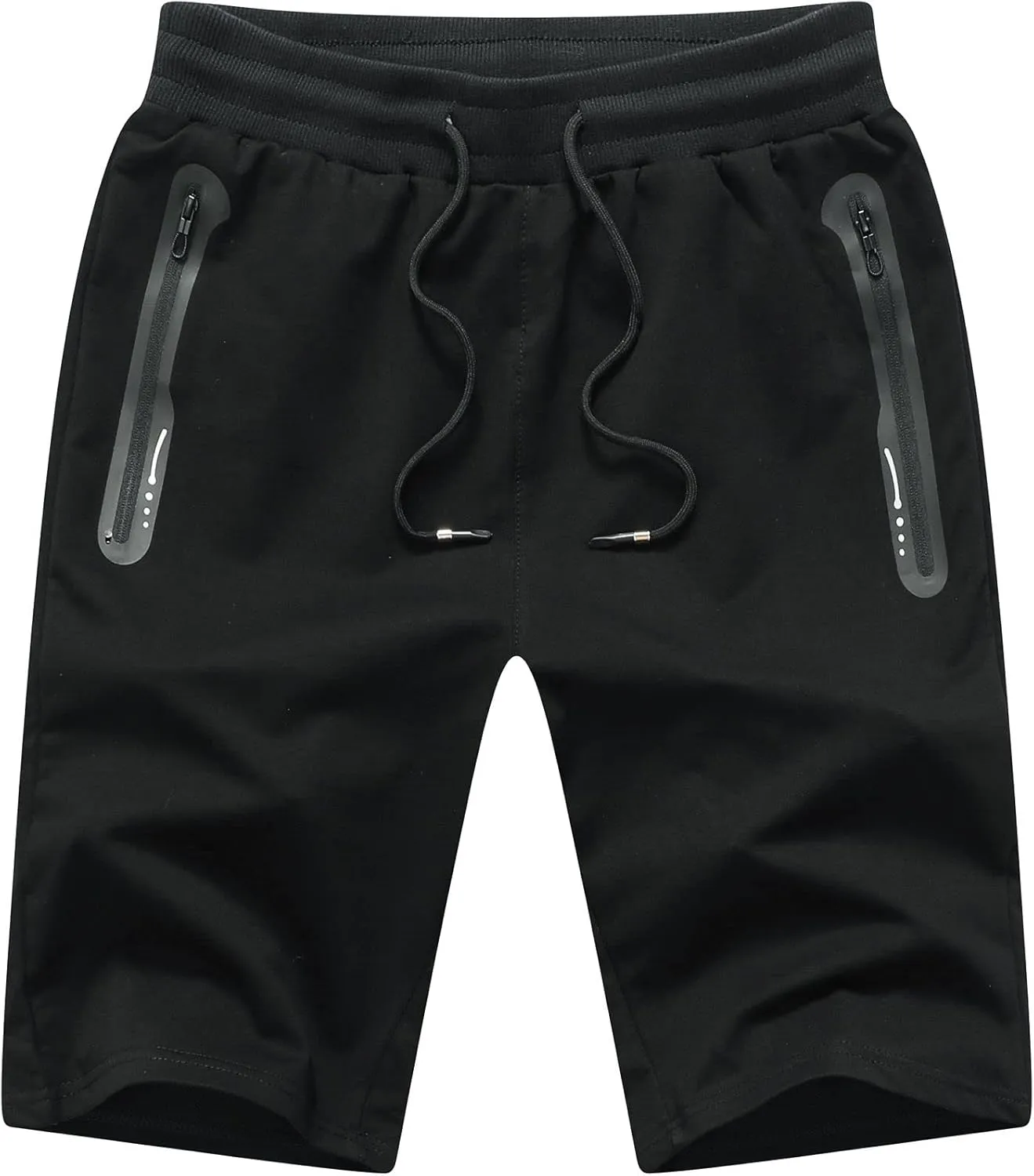 Tansozer Mens Athletic Shorts with Zip Pockets